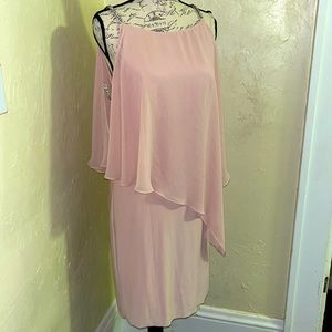 Stealth sheer dress with rhinestone bands